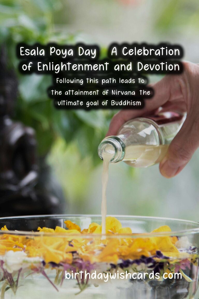 Esala Poya Day – Full moon day in July