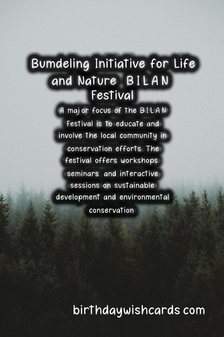 Experience Bumdeling Initiative for Life and Nature (B.I.L.A.N) Festival in November
