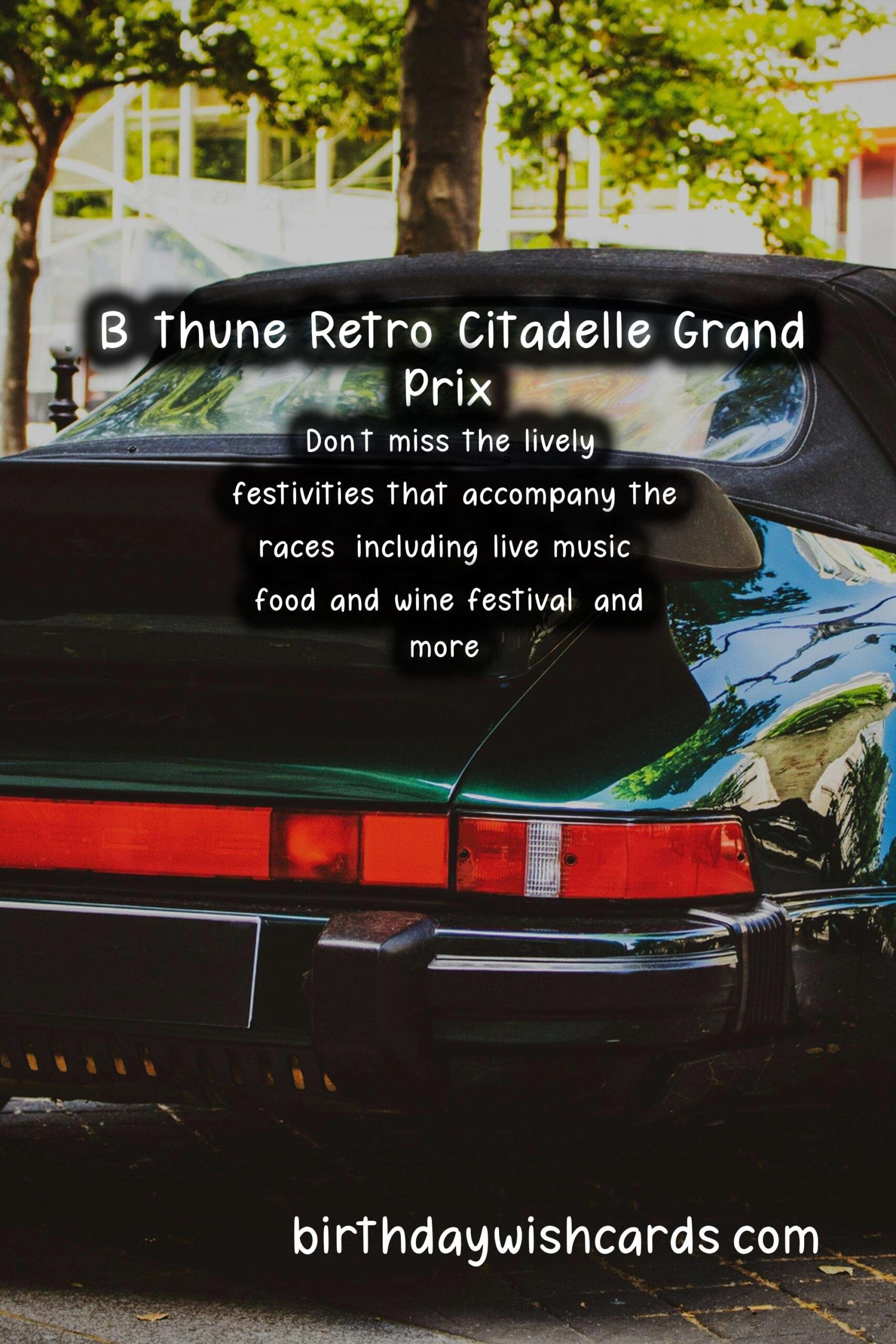 Experience Vintage Racing at Béthune Retro-Citadelle Grand Prix in June
