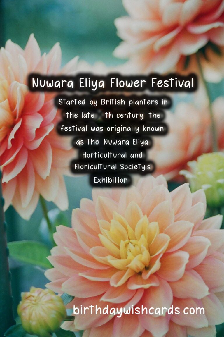 Experience the Beauty of Nuwara Eliya Flower Festival in April