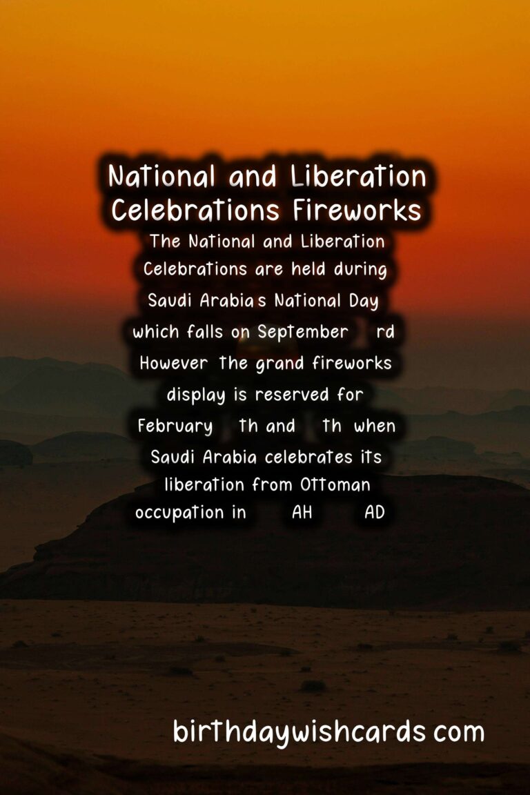 Experience the Explosive Beauty of National and Liberation Celebrations Fireworks