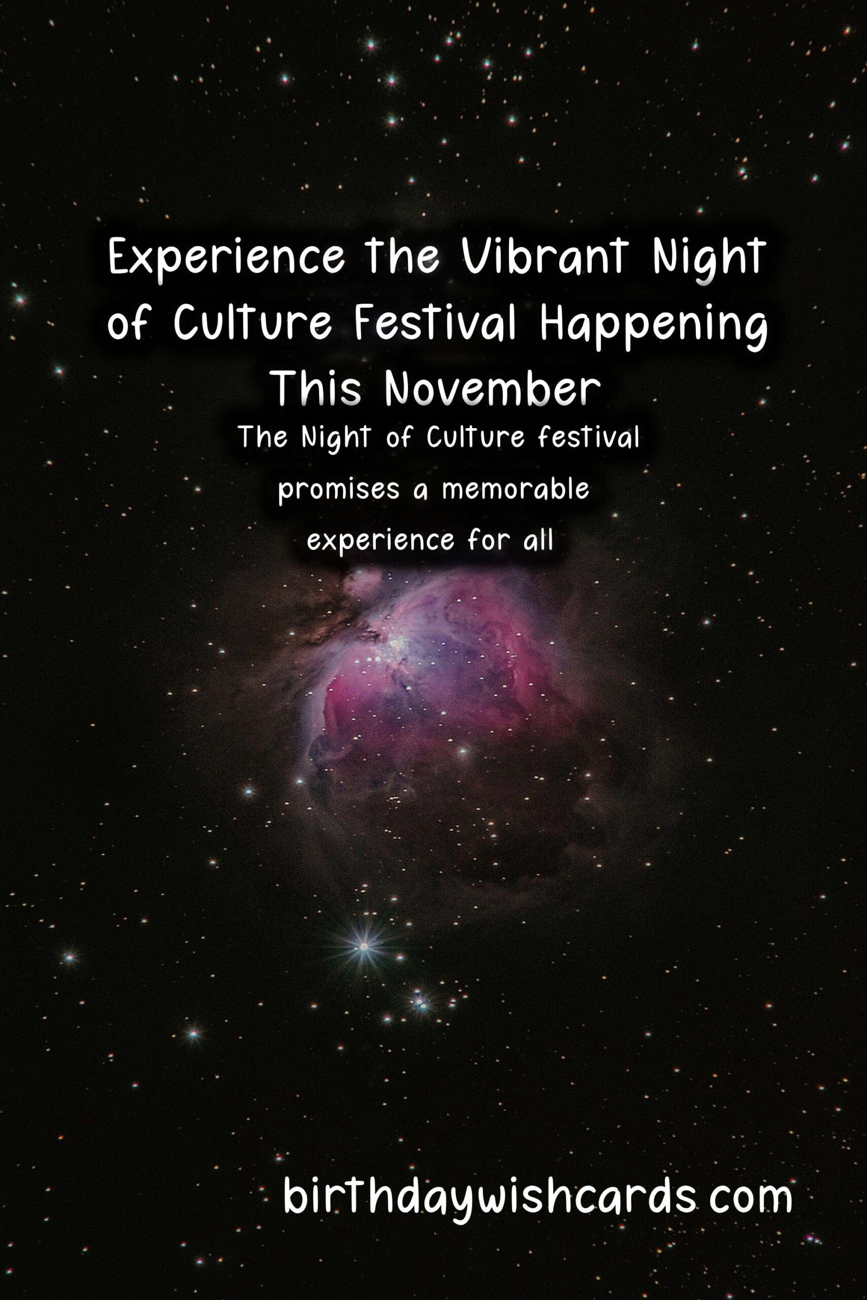 Experience the Vibrant Night of Culture Festival Happening This November