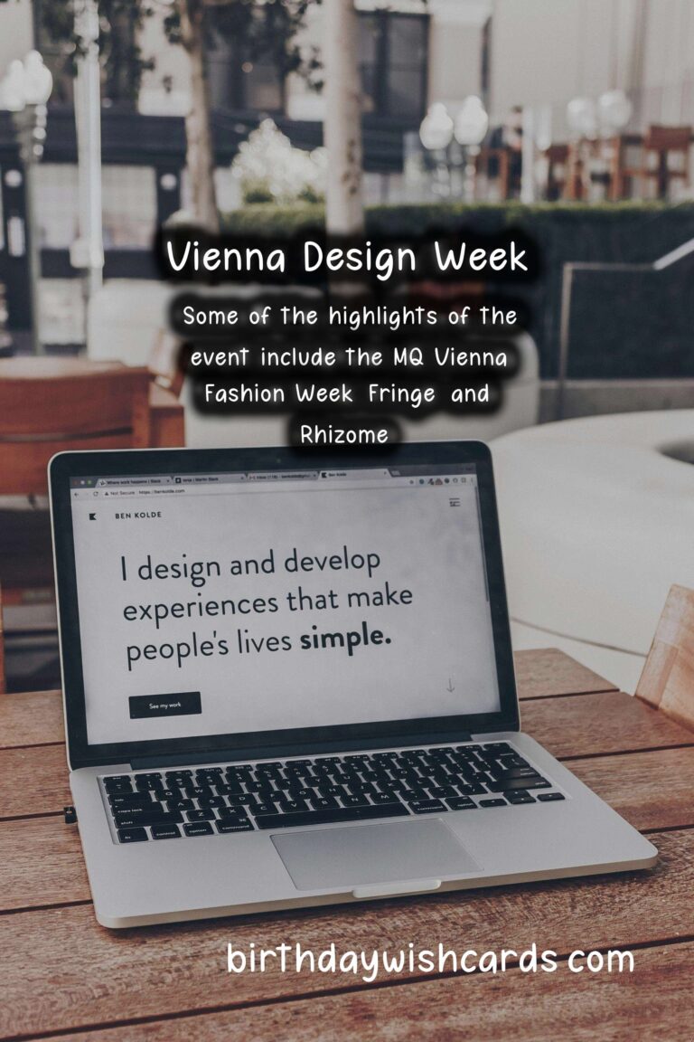 Exploring Unique Design at Vienna Design Week – October