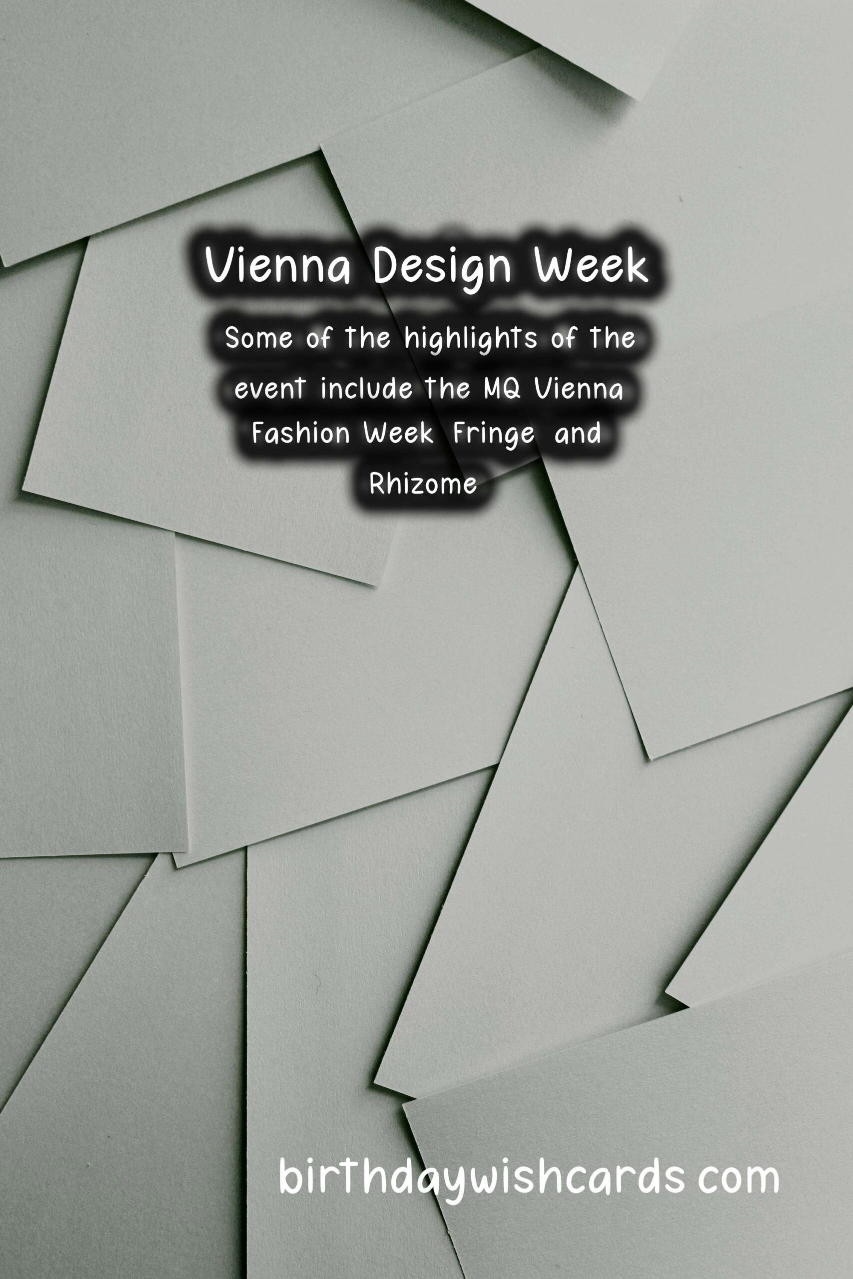Exploring Unique Design at Vienna Design Week - October