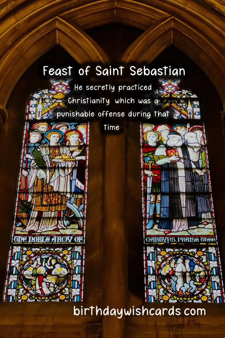 Feast of Saint Sebastian – January 20