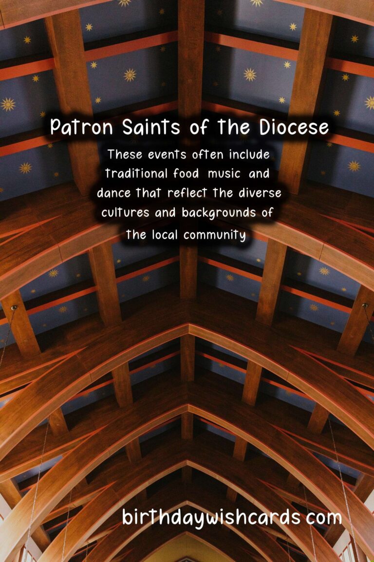 Feast of the Diocesan Patron Saints: Celebrated on the first Sunday of October