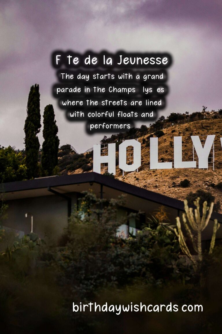 Fête de la Jeunesse: A Celebration of Youth and Unity