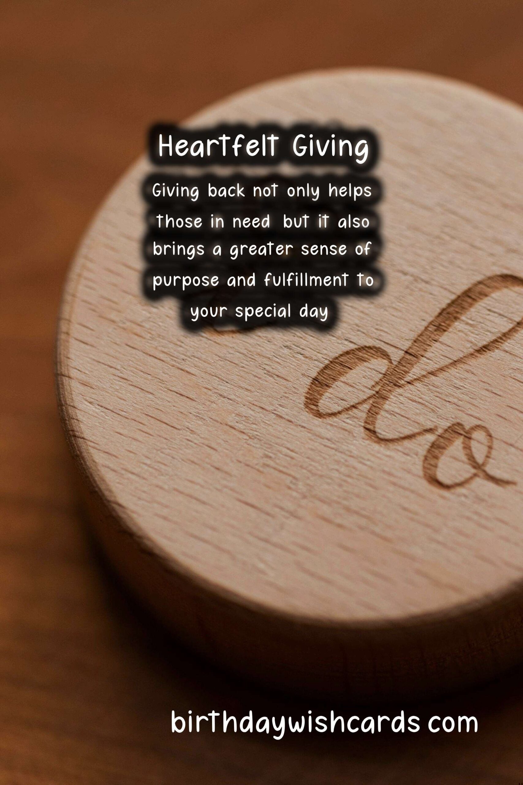 Heartfelt Giving: Acts of Kindness on Your Special Day