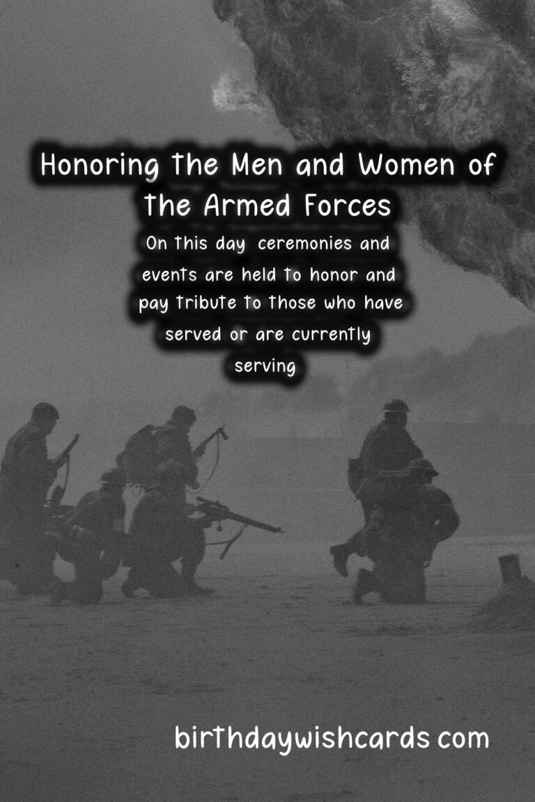 How We Celebrate July 24 – Armed Forces Day