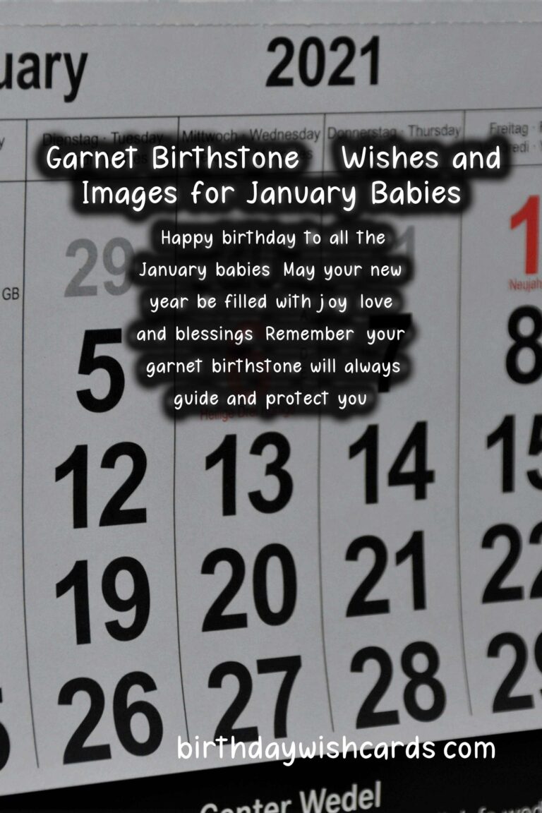 January Birthstone: Garnet – Wishes and Images for January Babies