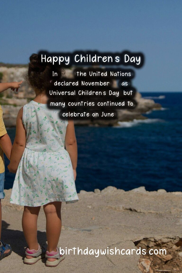 June 1 – Children’s Day: A Day to Celebrate Children