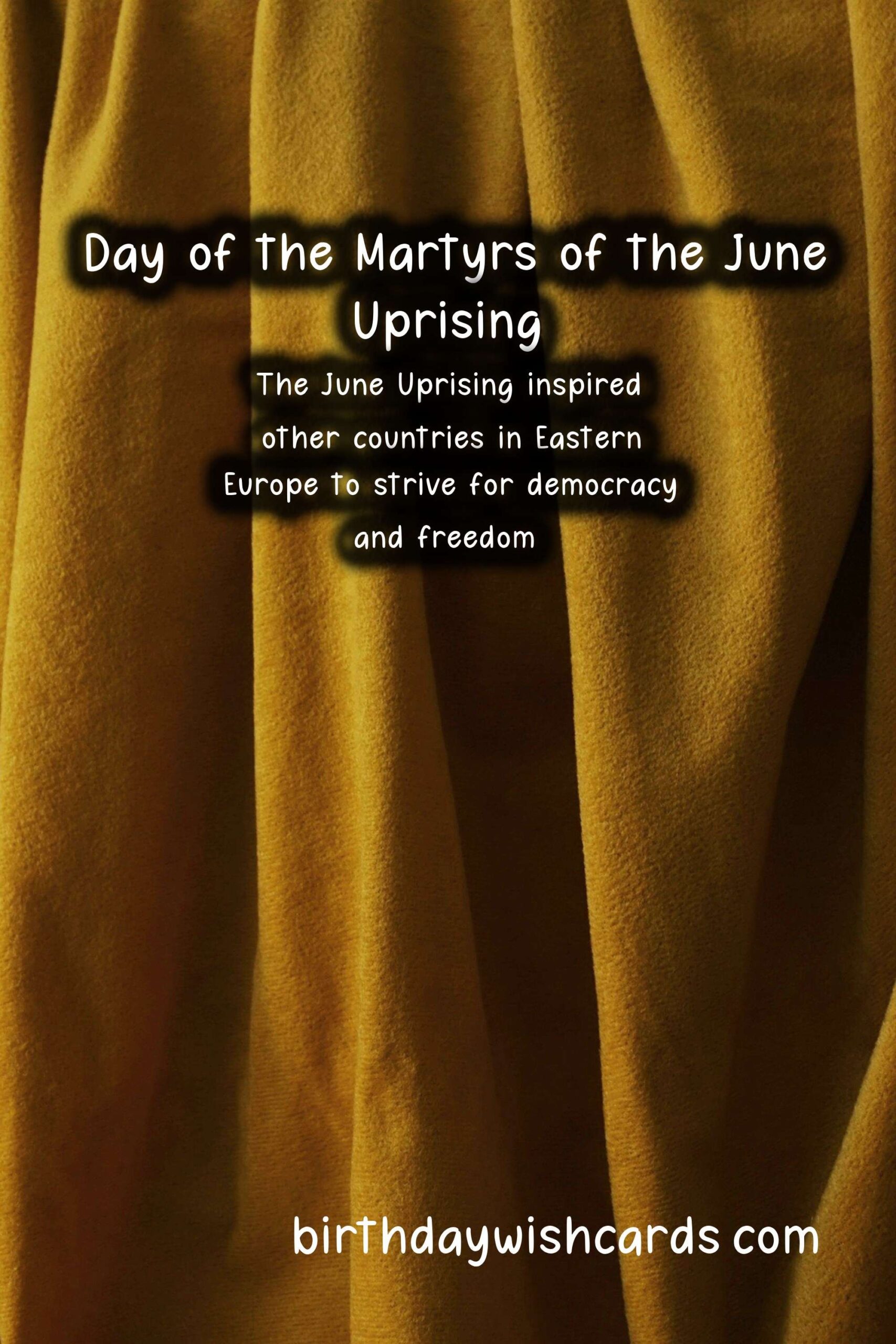 June 8 - Day of the Martyrs of the June Uprising: Remembering the Heroes of the Revolution