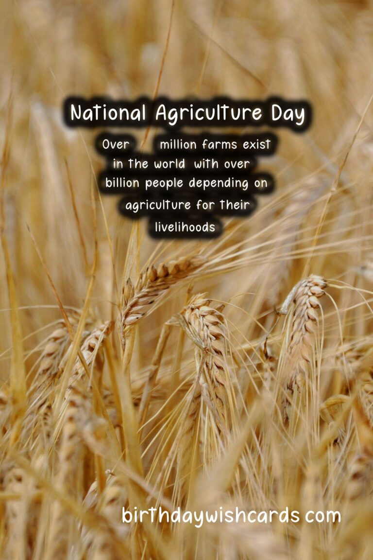National Agriculture Day – March 17