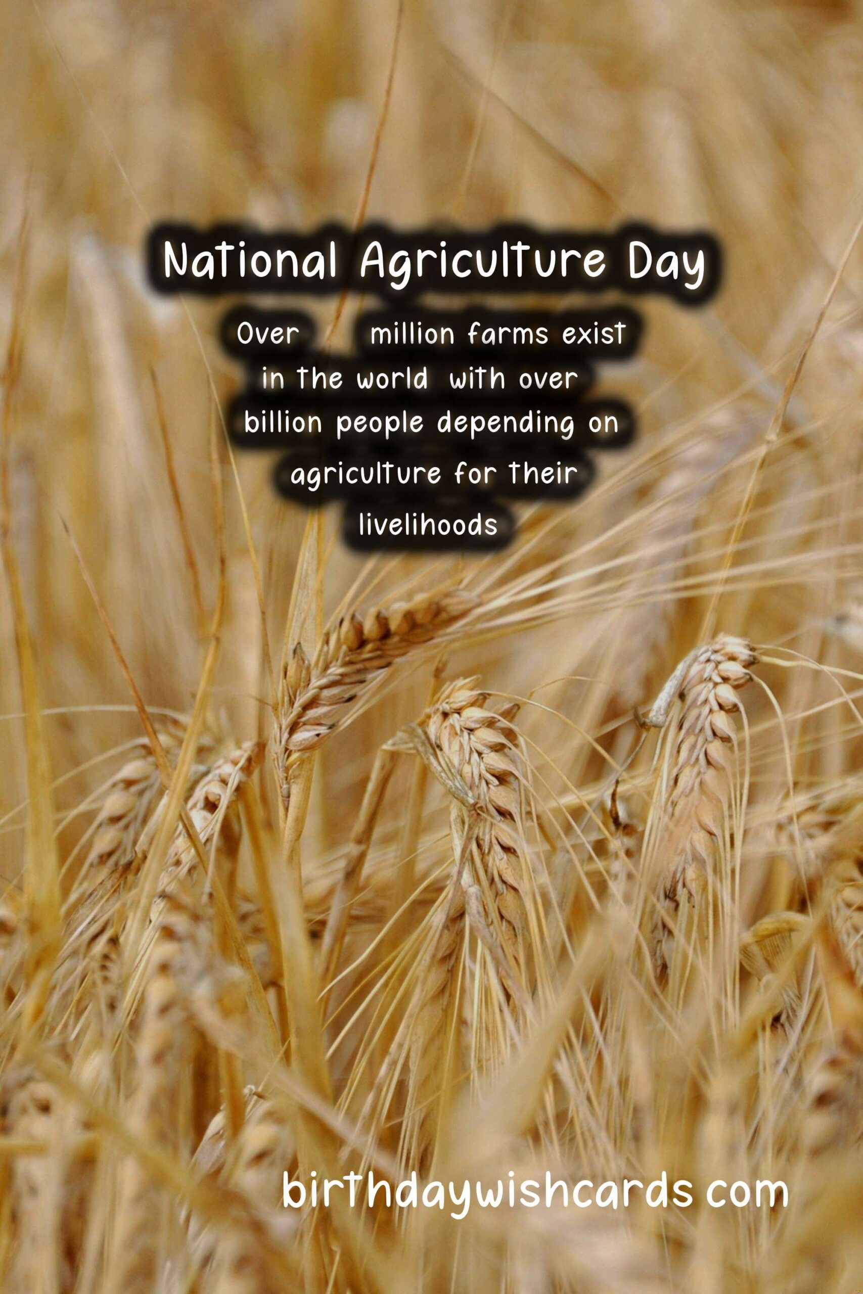 Birthday Wish Cards | National Agriculture Day - March 17