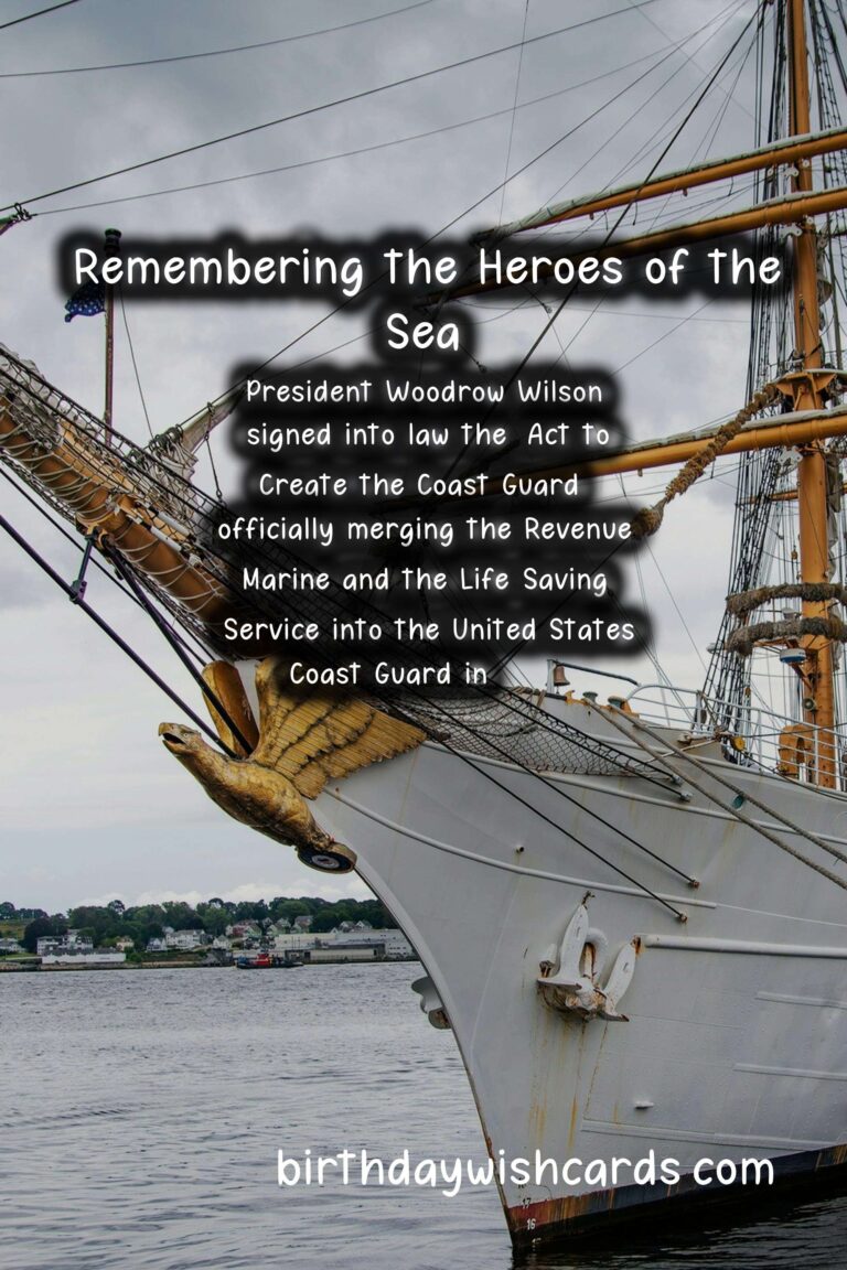 National Coast Guard Day – Remembering the Heroes of the Sea