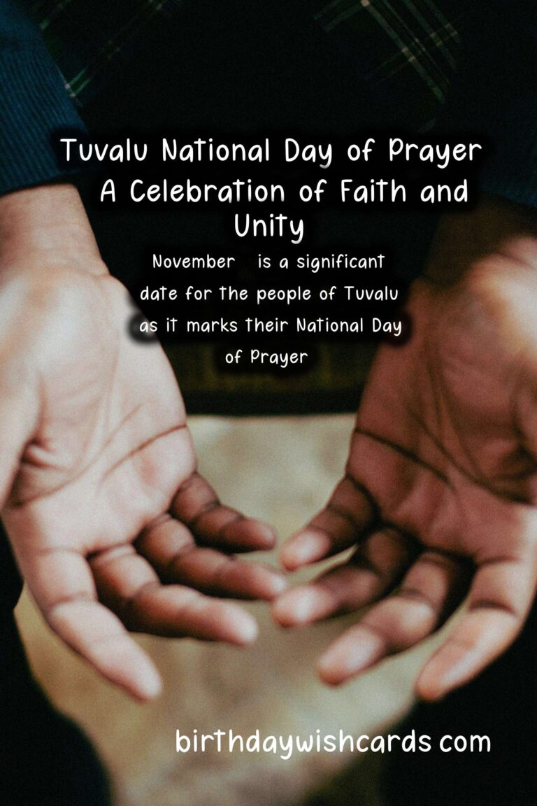 November 1 – Tuvalu National Day of Prayer: A Day to Celebrate Faith and Unity