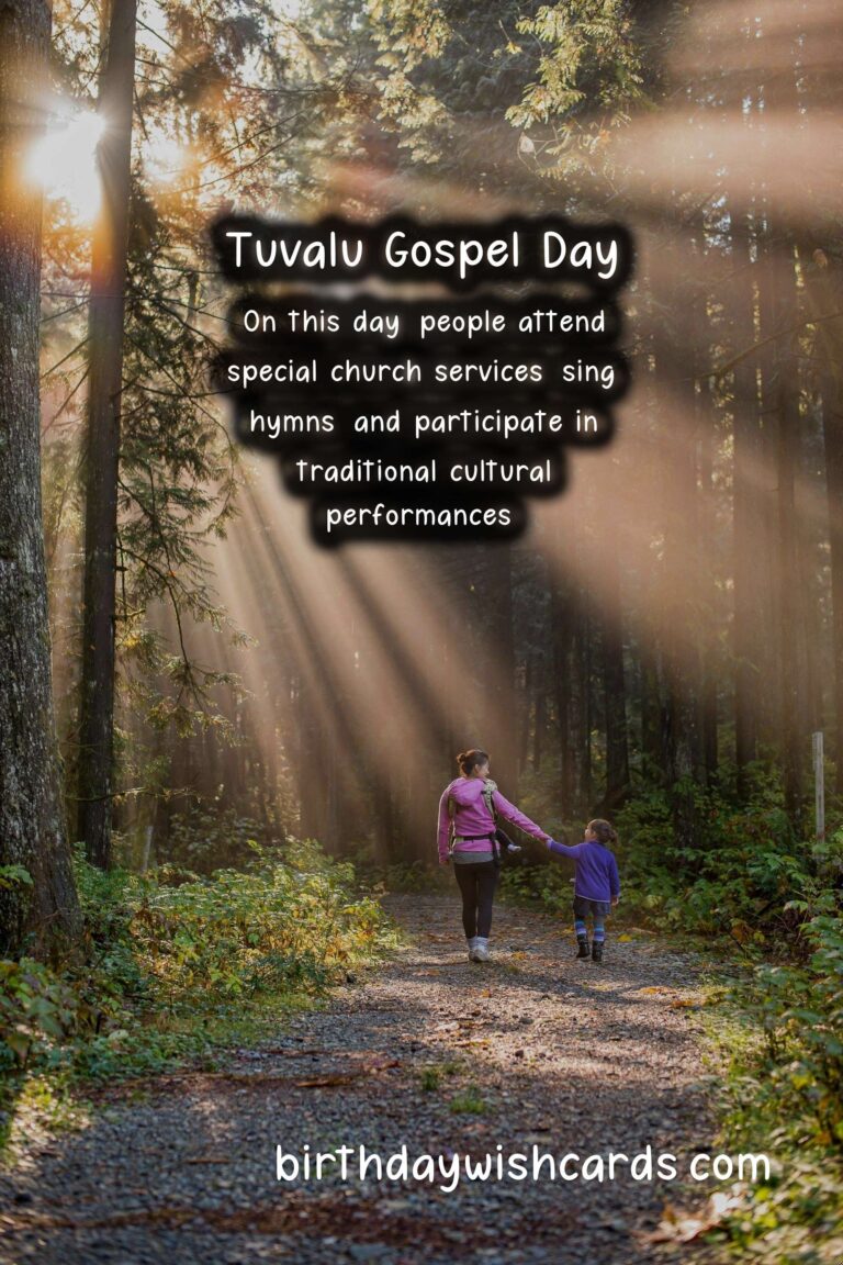 November 2 – Tuvalu Gospel Day: A Celebration of Faith and Community