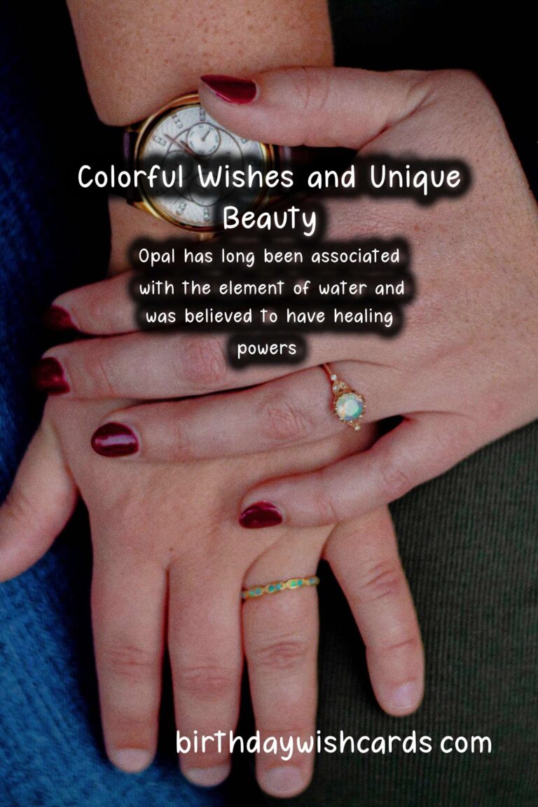 October Birthstone: Opal – Colorful Wishes and Unique Images