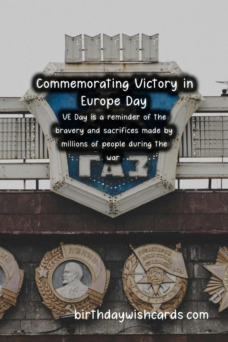 Remembering Victory in Europe Day (May 8): A Day of Reflection and Celebration