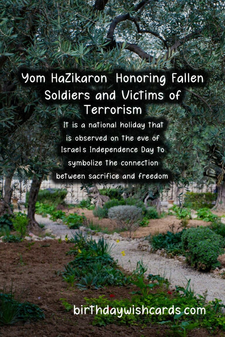 Remembering Yom HaZikaron: Honoring Fallen Soldiers and Victims of Terrorism