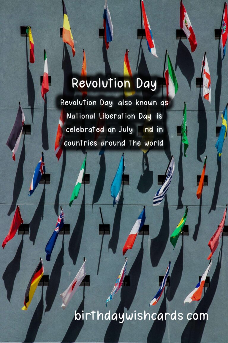 Revolution Day – July 22: A Day to Celebrate Freedom and Unity