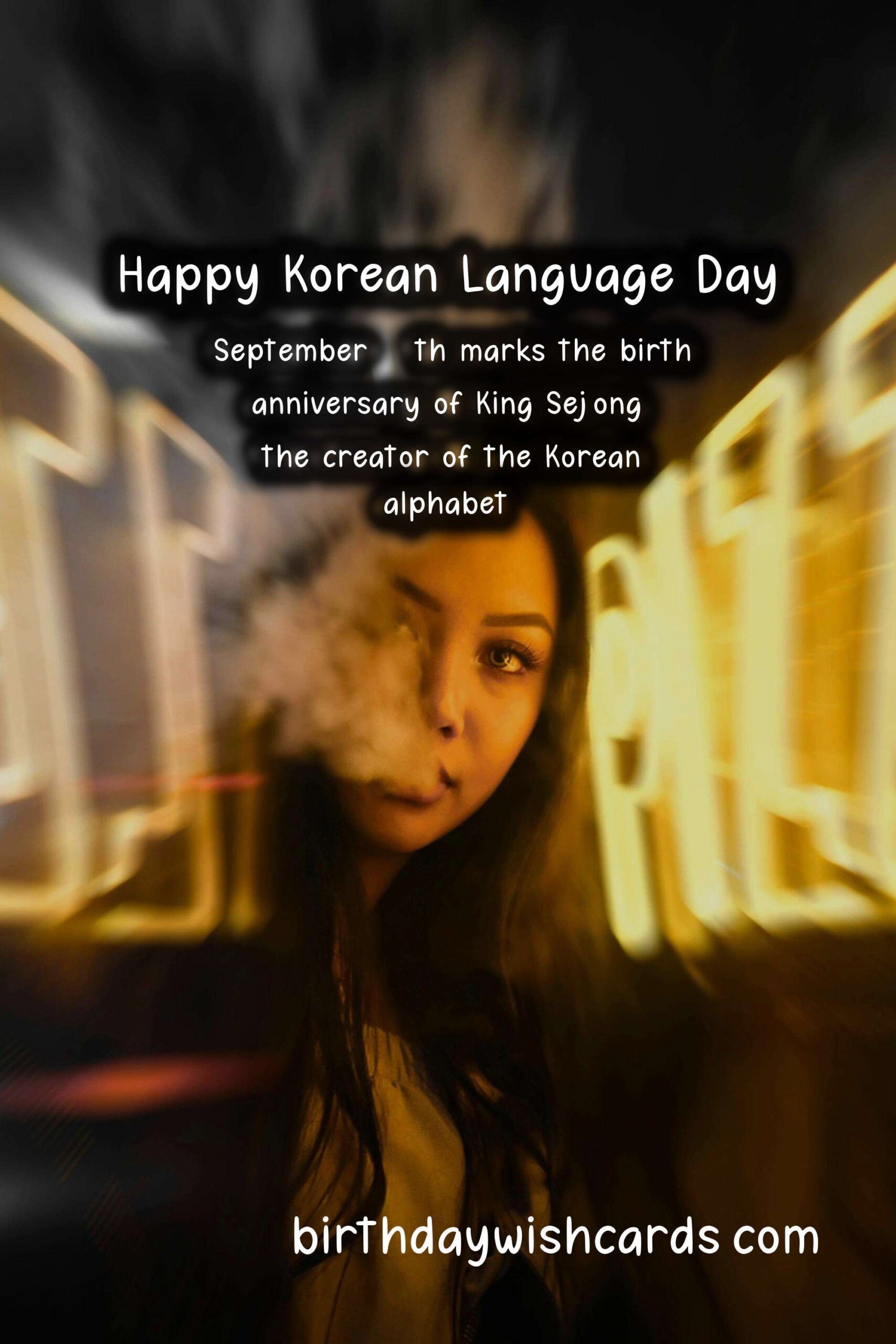 Birthday Wish Cards | September 30 (2021): Korean Language Day
