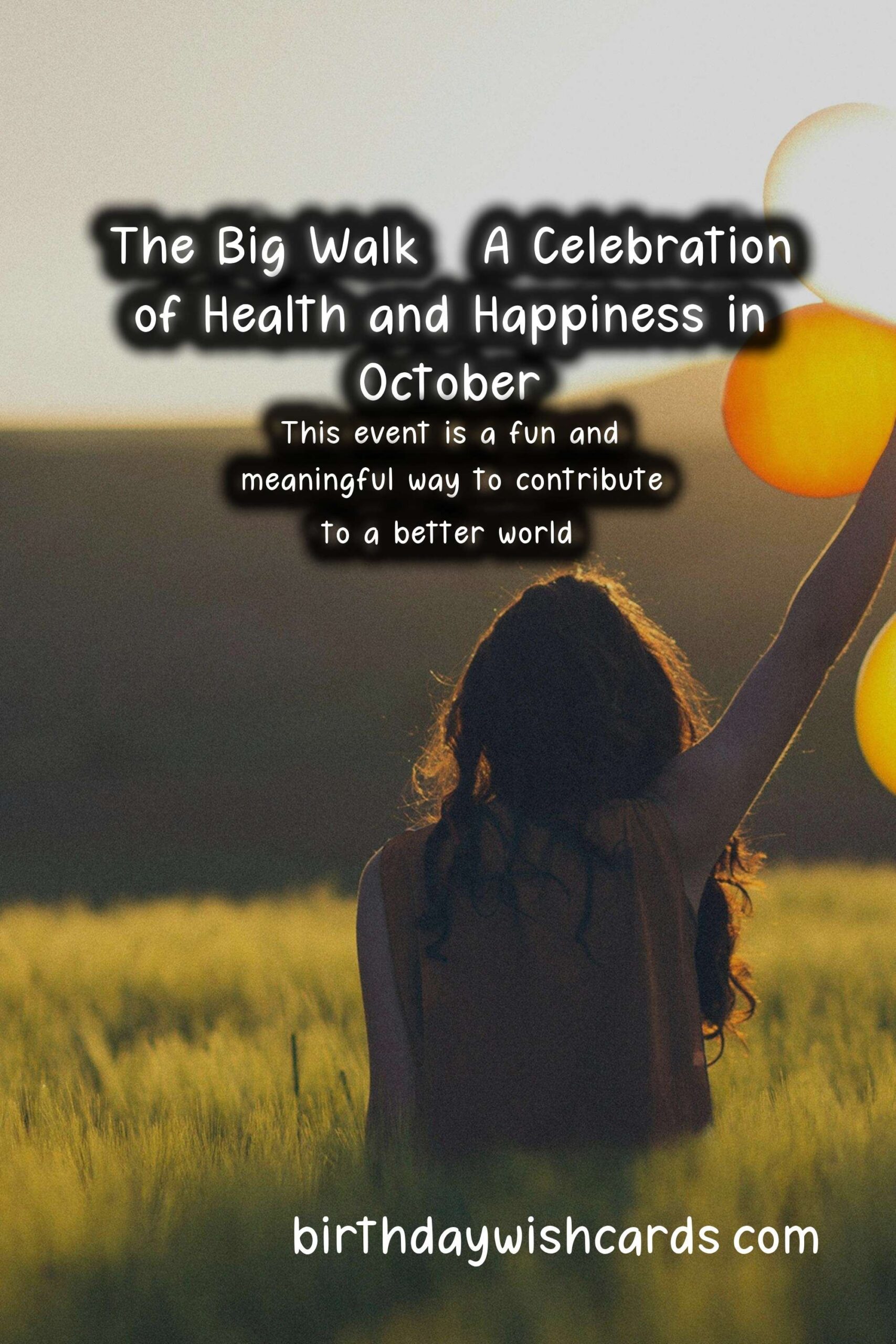 The Big Walk - A Celebration of Health and Happiness in October