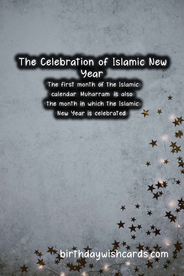 The Celebration of Islamic New Year – A Time for Reflection and Renewal