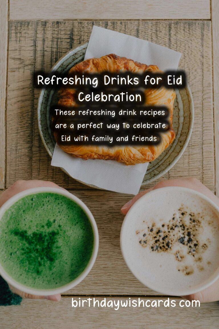 Delicious Drinks to Celebrate Eid: Refreshing Recipes to Toast the Festivities