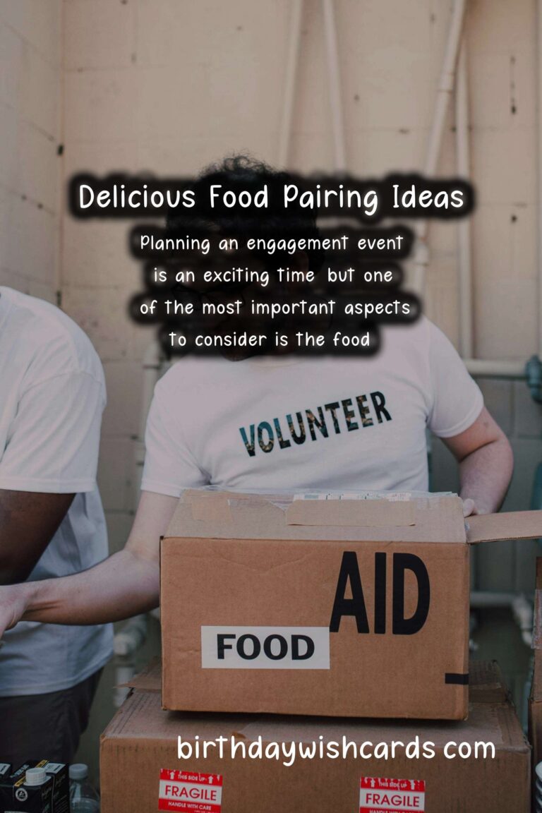 Delicious Food Pairing Ideas for Engagement Events
