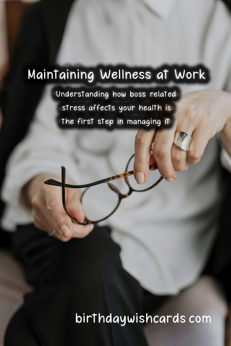 Essential Tips for Maintaining Health During Bosses