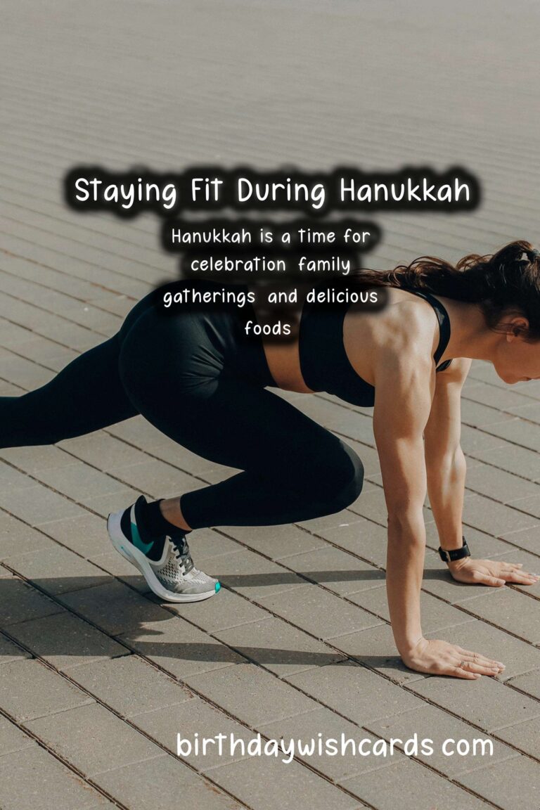 Exercise Routines to Stay Fit for Hanukkah