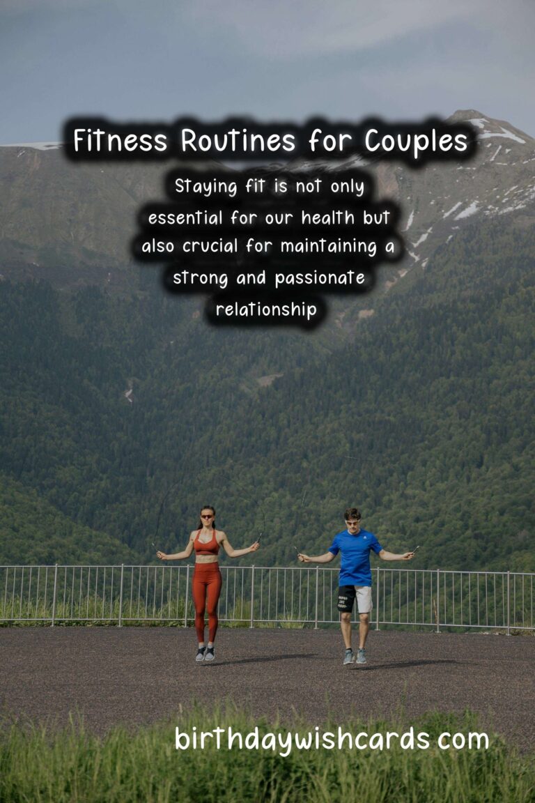 Exercise Routines to Stay Fit for Lovers