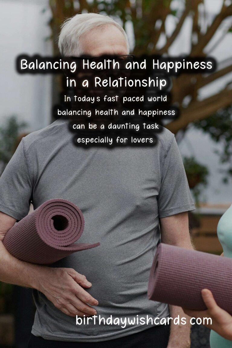 How to Balance Health and Happiness in Lovers
