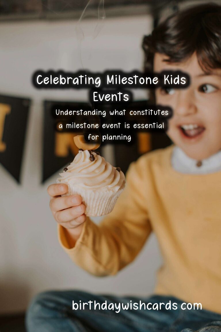 How to Celebrate a Milestone Kids Event