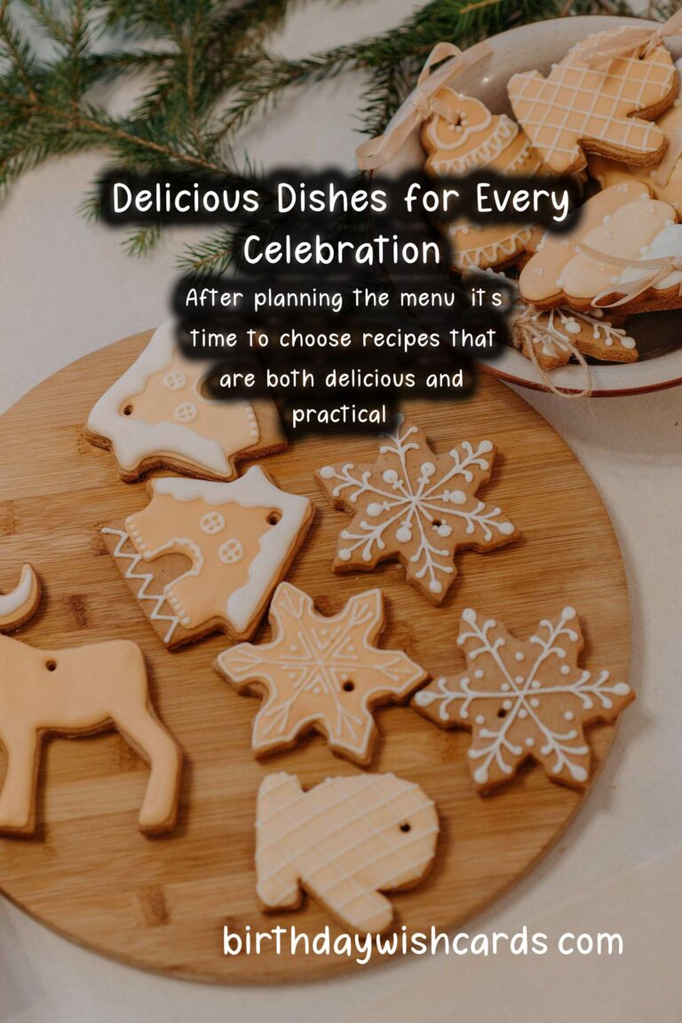 How to Cook for a Friends Celebration