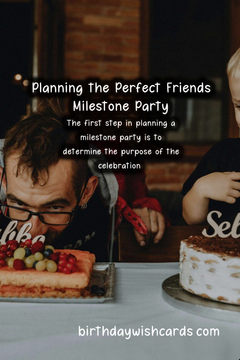 How to Plan a Friends Milestone Party: A Comprehensive Guide