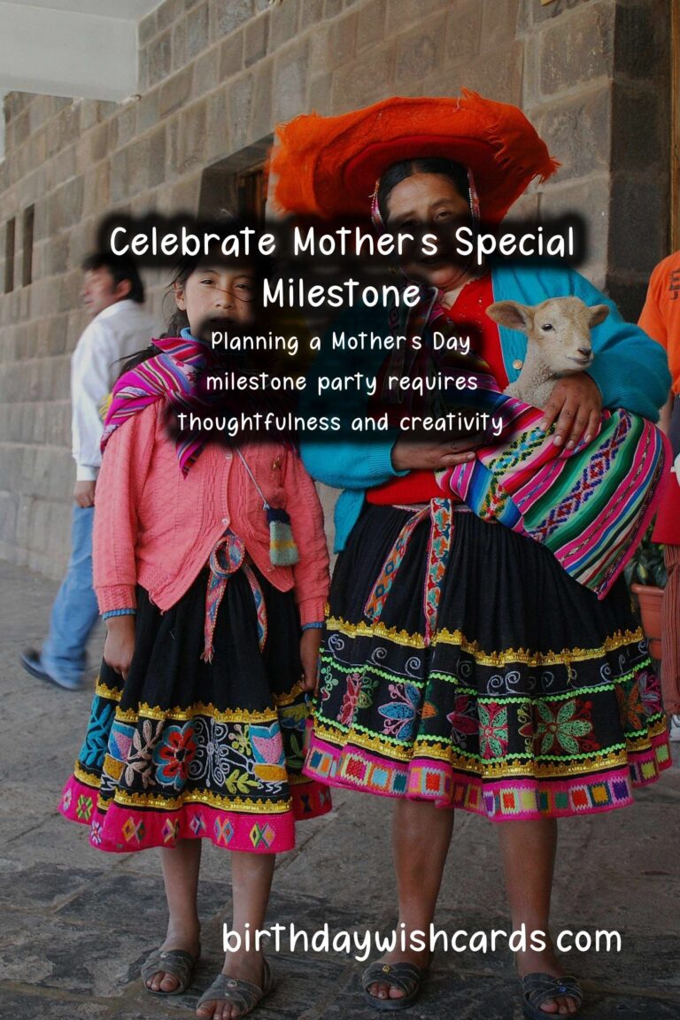 How to Plan a Mother’s Day Milestone Party