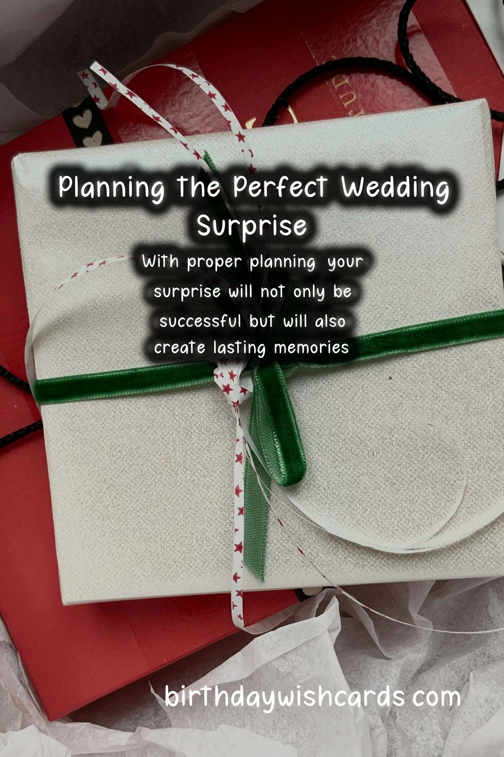 How to Plan a Surprise for a Wedding