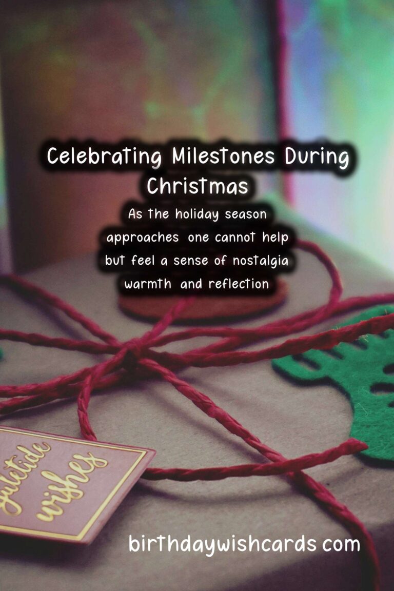 Life-Changing Advice for Christmas at Milestones