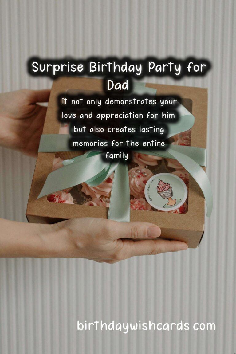 Memorable Surprise Party Ideas for Dad