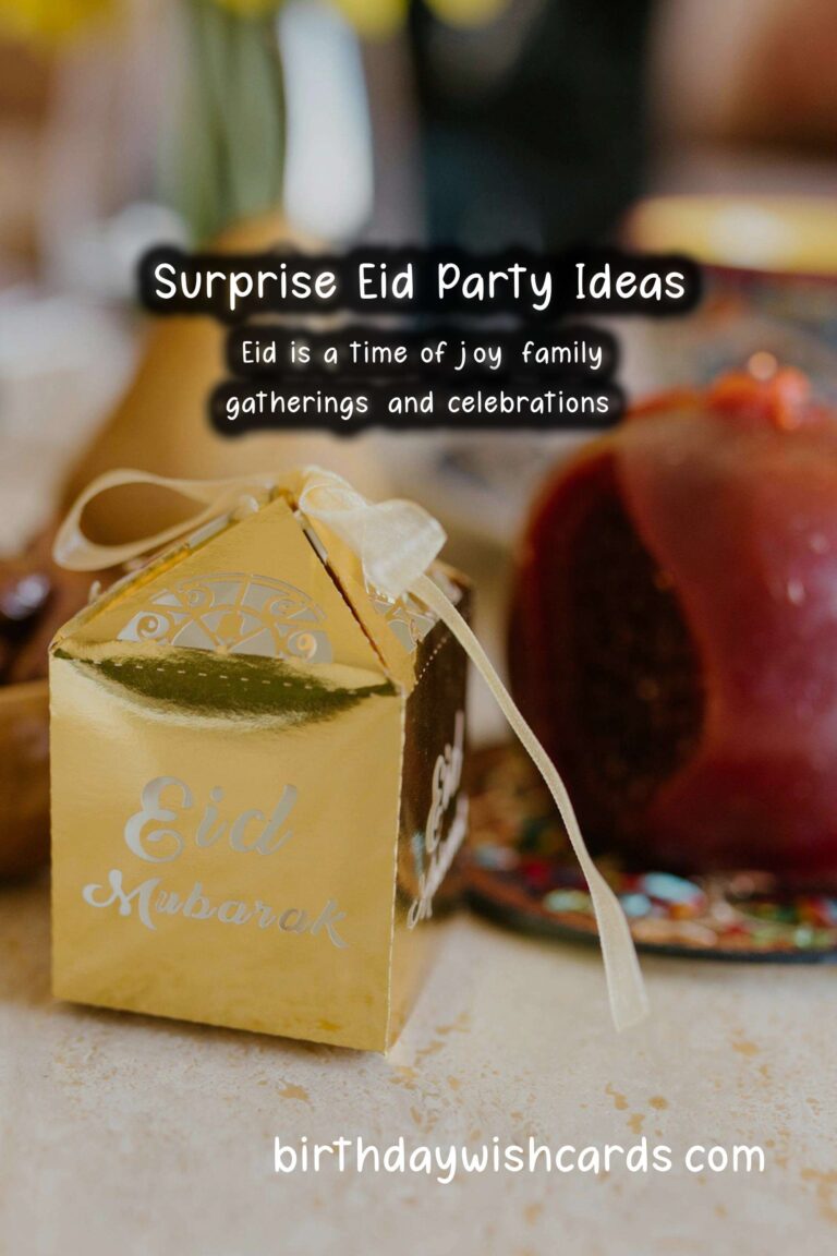 Memorable Surprise Party Ideas for Eid