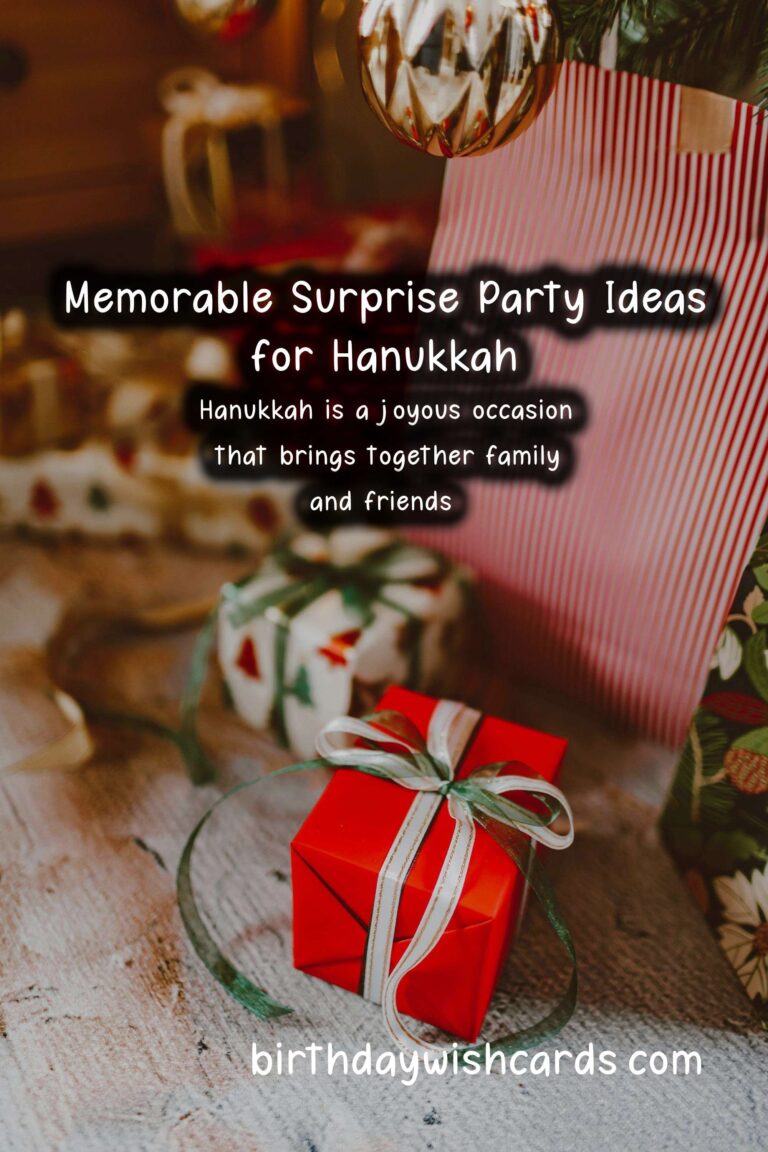 Memorable Surprise Party Ideas for Hanukkah