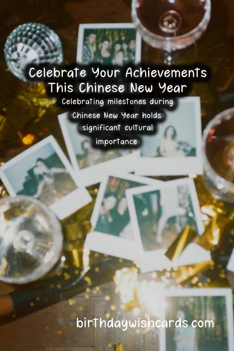 Milestone Achievement Ideas for Chinese New Year