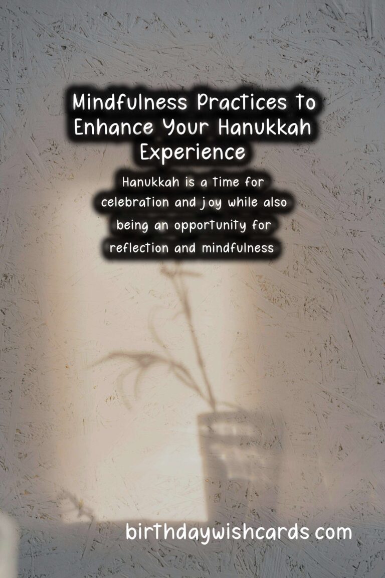 Mindfulness Practices for a Meaningful Hanukkah Celebration