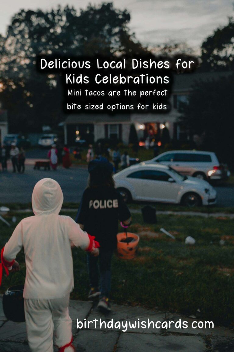 The Best Local Dishes for Celebrating Kids