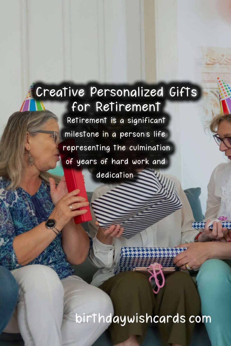The Ultimate Guide to Personalized Gifts for Retirement Lovers
