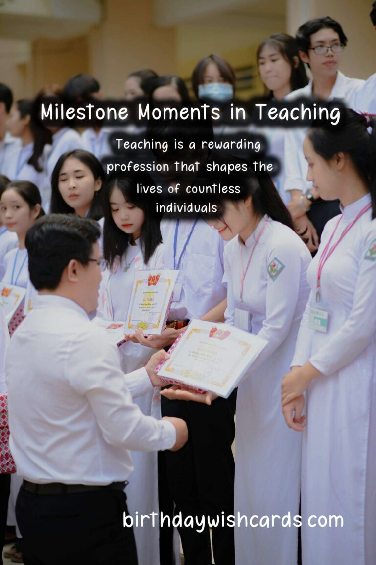 Top 10 Milestone Moments in the Life of Teachers