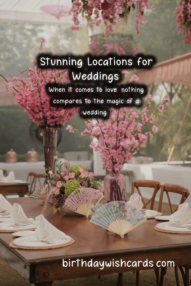Top Travel Destinations for Wedding Lovers