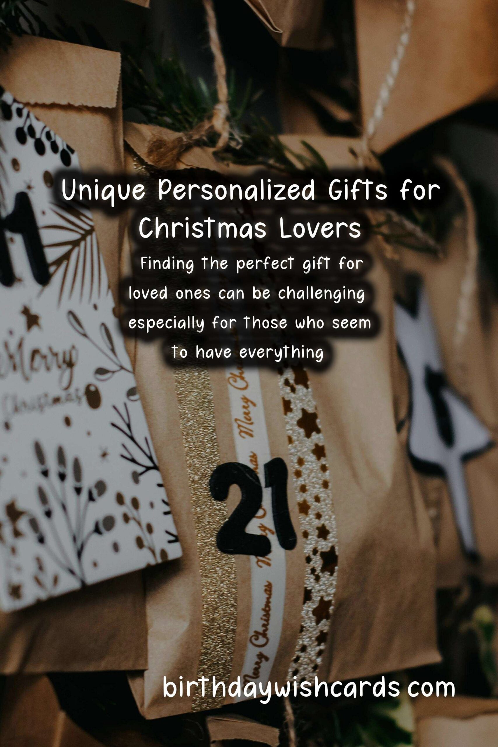 Birthday Wish Cards | Unique Personalized Gifts for Christmas Lovers